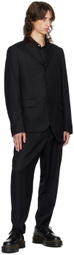Comme des Garçons Homme Deux Black Paisley Blazer