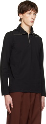 Jil Sander Black Zip Sweatshirt