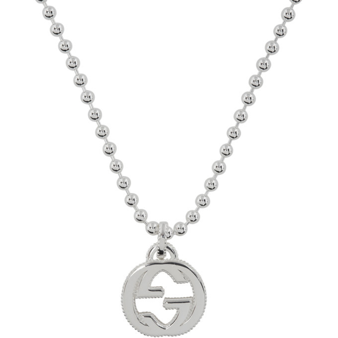 Gucci Silver Interlocking G Necklace Gucci