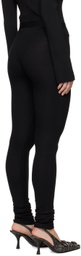 Acne Studios Black Ribbed Leggings