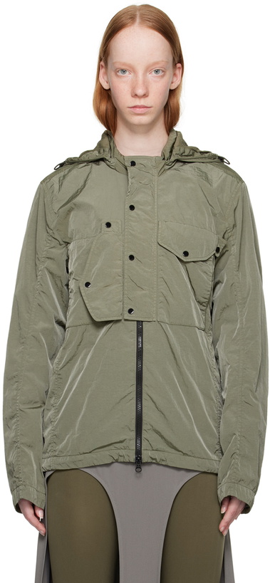 Photo: C.P. Company Green Chrome-R Goggle Jacket
