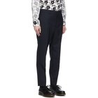 Comme des Garcons Homme Deux Navy Wool Serge Trousers