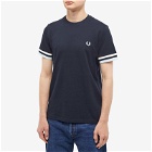 Fred Perry Authentic Men's Bold Tipped T-Shirt in Navy