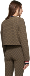 Balmain Brown Mini Monogram Sweatshirt