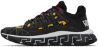 Versace Black & Gold Trigreca Sneakers