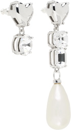 AMBUSH Silver Pearl Mix Earrings