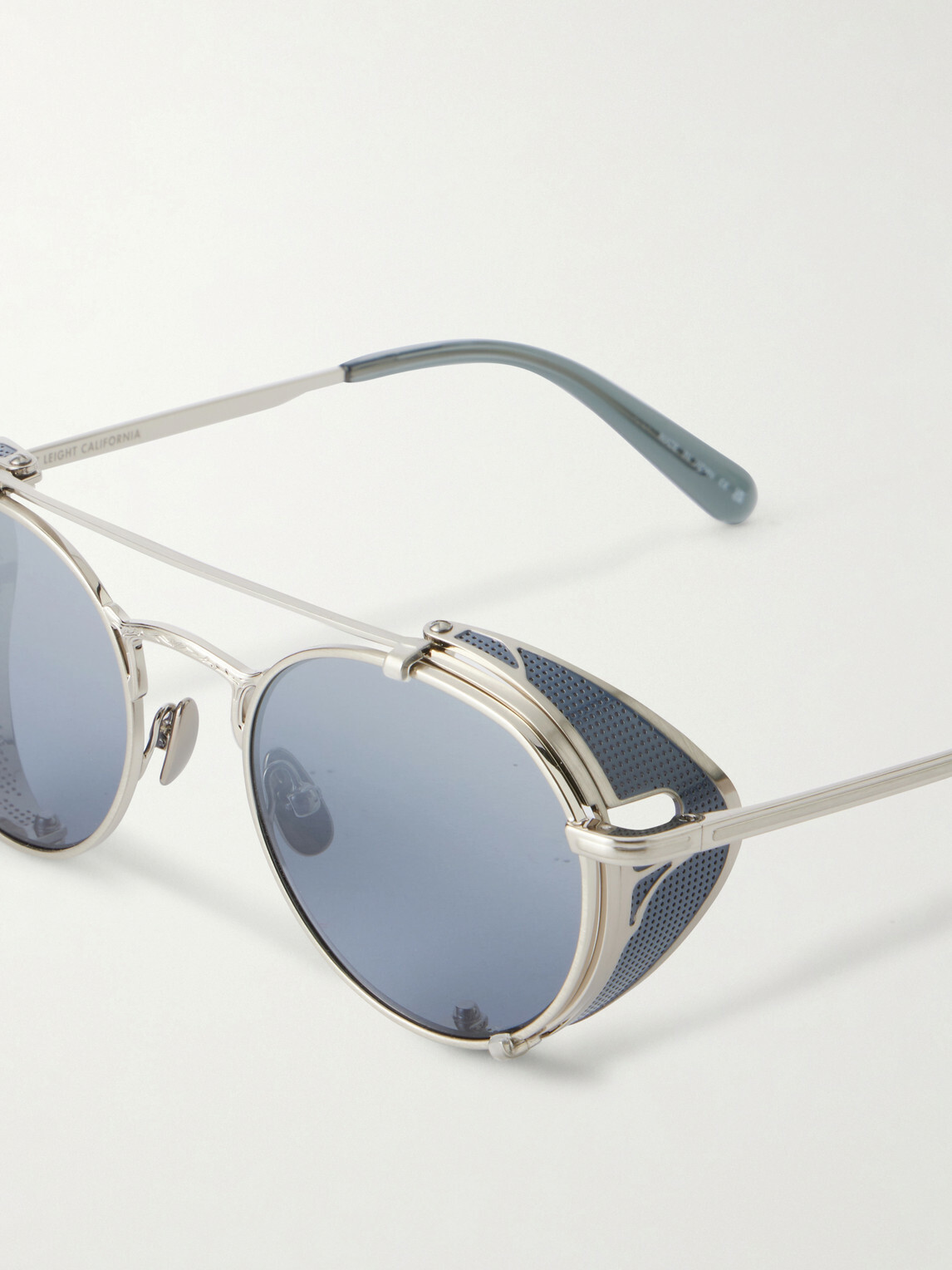 Garrett Leight California Optical - Ocampo Round-Frame Metal Sunglasses