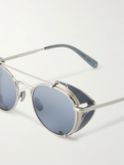 Garrett Leight California Optical - Ocampo Round-Frame Metal Sunglasses