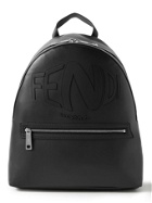 Fendi - Logo-Embossed Leather and Mesh Backpack