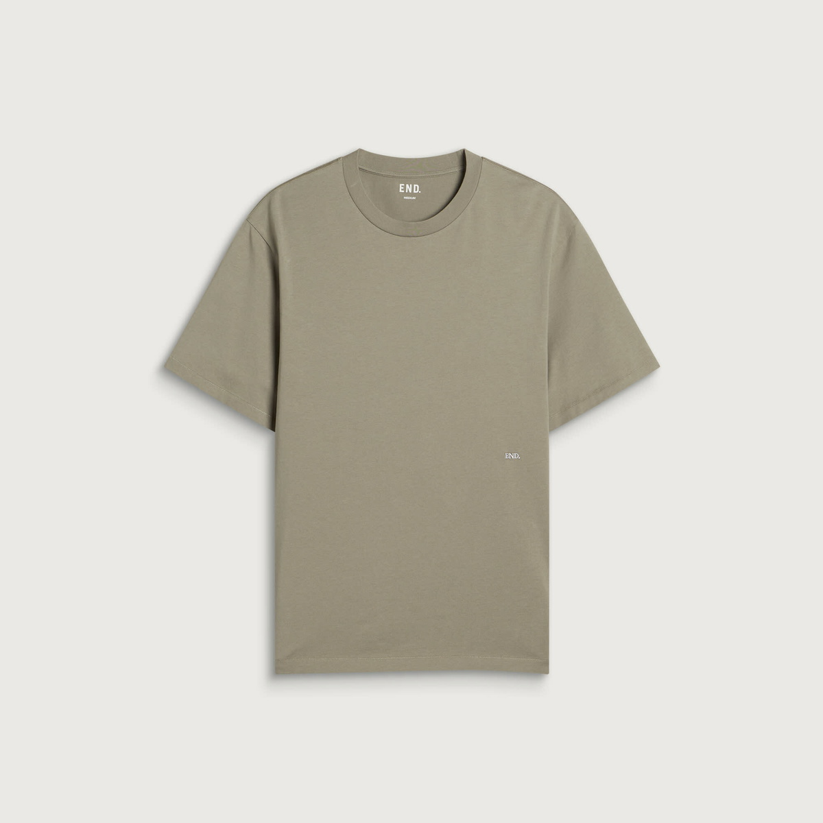 END. Signature T-shirt in Khaki