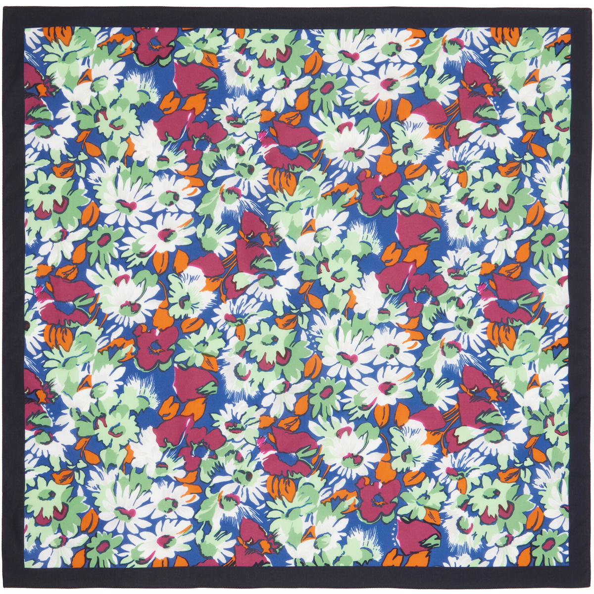 Marni Multicolor Floral Poplin Scarf