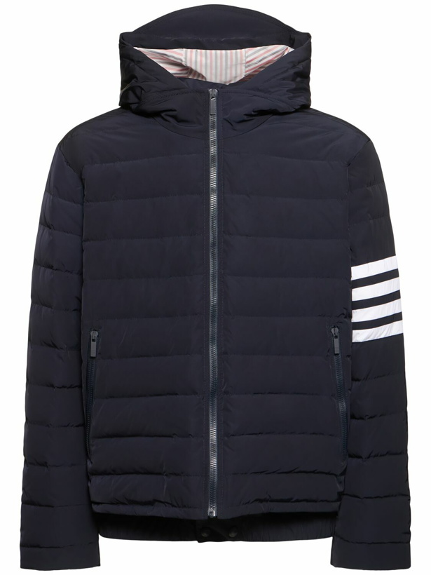 Photo: THOM BROWNE 4-bar Quilted Nylon Down Jacket