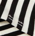 Paul Smith - Striped Cotton-Blend Socks - White