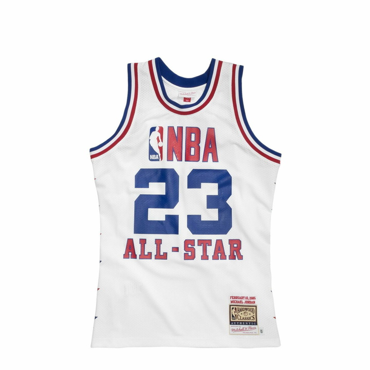 Photo: Mitchell & Ness Nba Authentic Jersey All Star East 1985 Michael Jordan #23 White - Mens - Jerseys/Tank Tops