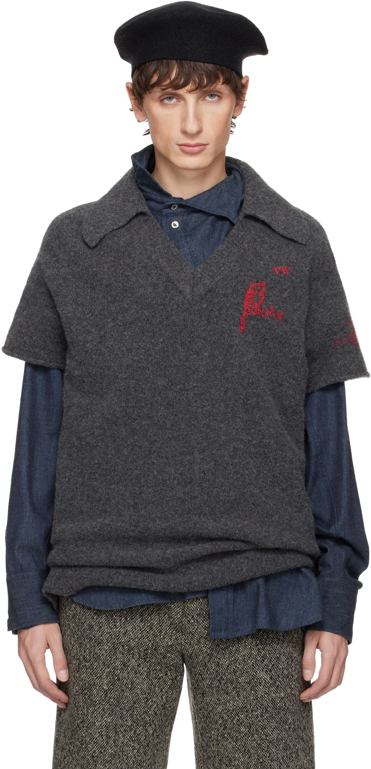 Vivienne Westwood Black Ripped Cardigan Vivienne Westwood