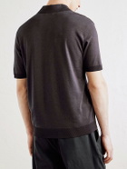 Altea - Pierre Lyocell and Cotton-Blend Polo Shirt - Brown