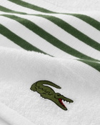Lacoste Lcourtli Bath Towel 70 C Mx140 Cm White Home Deco