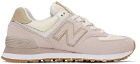 New Balance Purple & Off-White 574 Sneakers