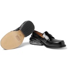 Maison Margiela - Polished-Leather Penny Loafers - Black