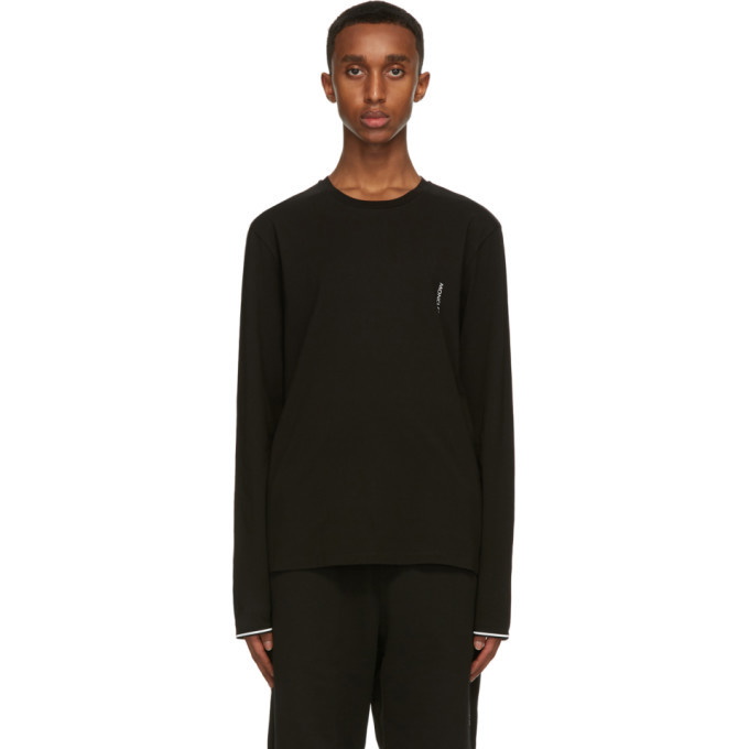 Photo: Moncler Black Logo Long Sleeve T-Shirt