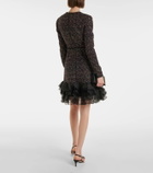 Giambattista Valli Embellished ruffled minidress