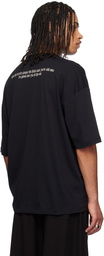 Ann Demeulemeester Black Dieter October's Portrait High-Comfort T-shirt