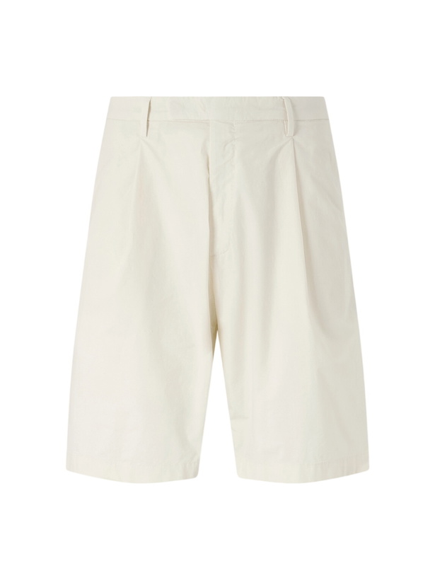 Photo: Boglioli - Straight-Leg Pleated Cotton-Blend Poplin Shorts - Neutrals