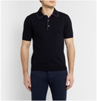 Berluti - Cotton and Linen-Blend Jersey Polo Shirt - Men - Navy