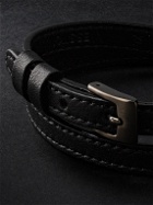 Messika - My Move DLC-Coated Titanium, Leather and Diamond Bracelet - Black
