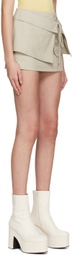 BEC + BRIDGE Beige Rina Miniskirt