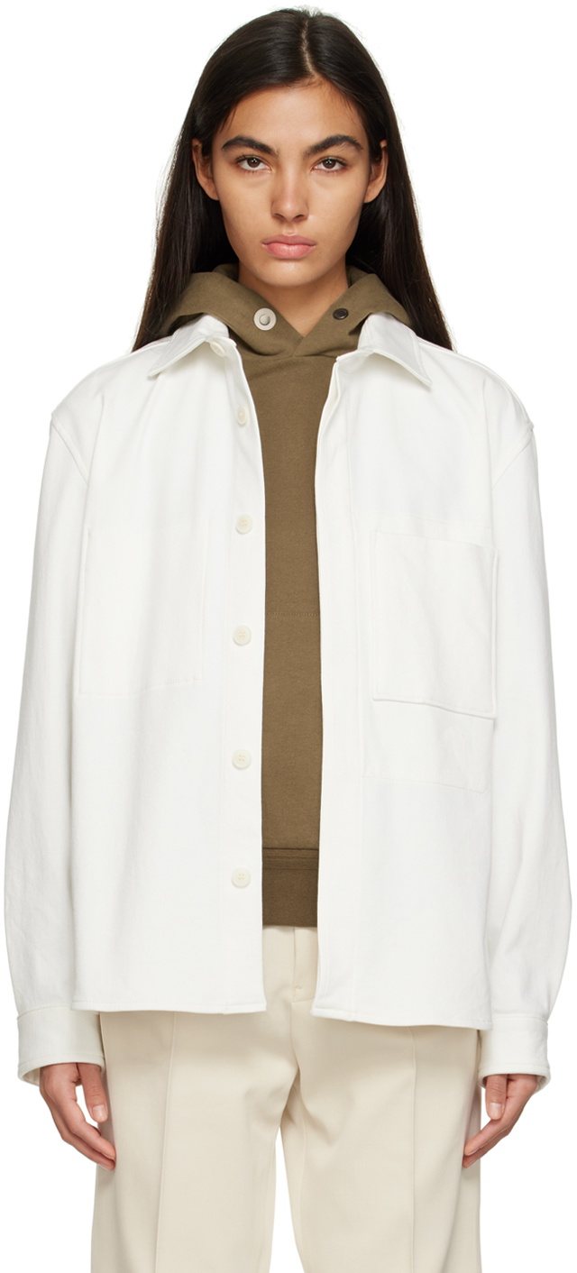 ZEGNA White Buttoned Denim Jacket