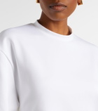 Wardrobe.NYC Open-back cotton-blend jersey minidress