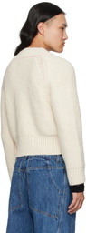 Eckhaus Latta Off-White Fisherman's Cardigan