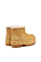 Diesel D-Hammer-Suede ankle boots with embossed logo - Boots - Unisex - Brown
