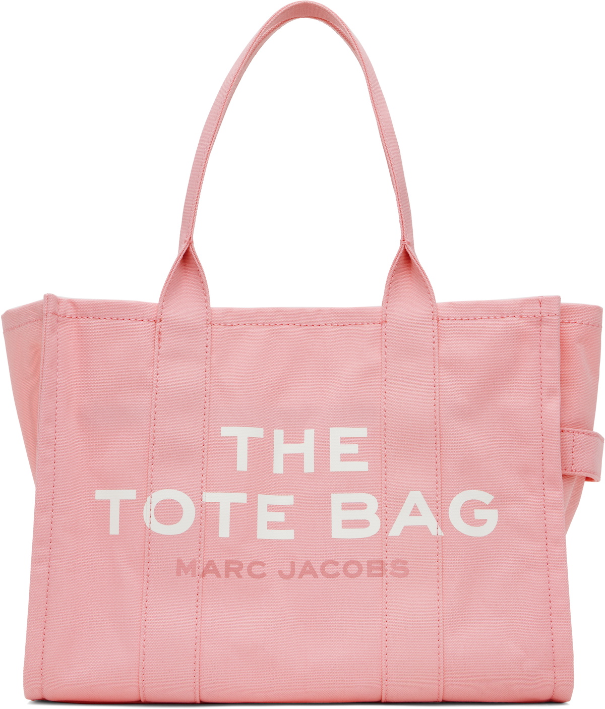 【関税&送料込】Marc Jacobs Pink Canvas The Tote Shopping Ba Marc Jacobs Pink 'The Canvas Large' Tote Marc Jacobs