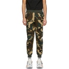 AAPE by A Bathing Ape Green and Brown Camo Lounge Pants