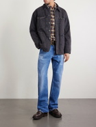 RRL - Corduroy-Trimmed Denim Jacket - Black