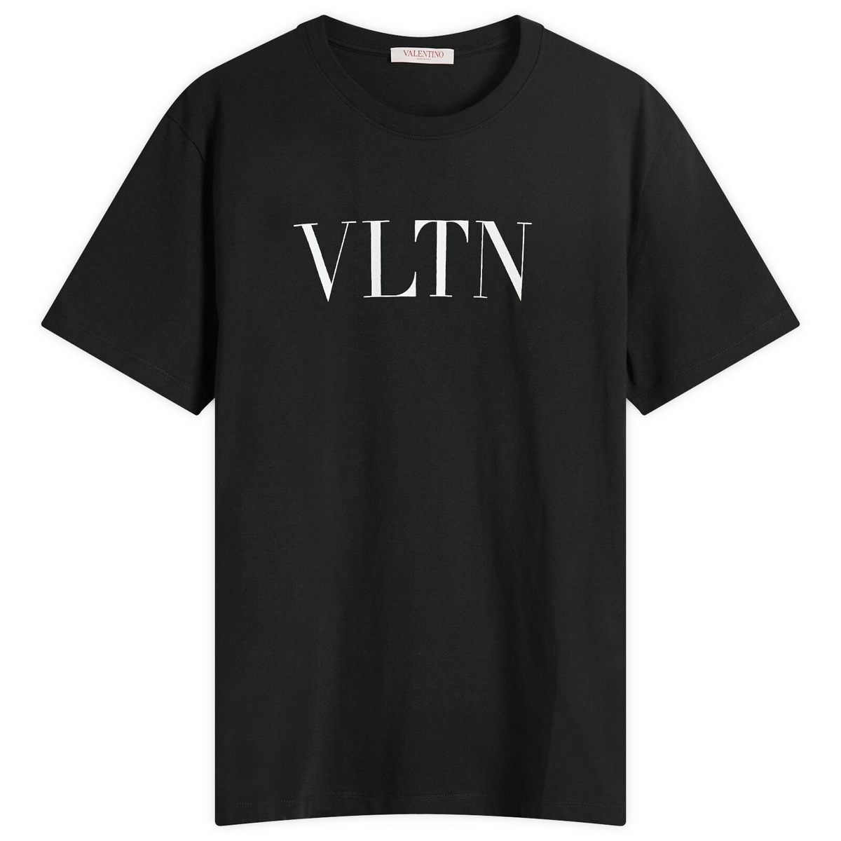 VIP【関税送料無料】希少 VALENTINO LIGHT BLUE COTTON T-SHIRT Valentino Men's VLTN Logo T Shirt in Black Valentino