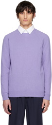 Sunspel Purple Raglan Sweater