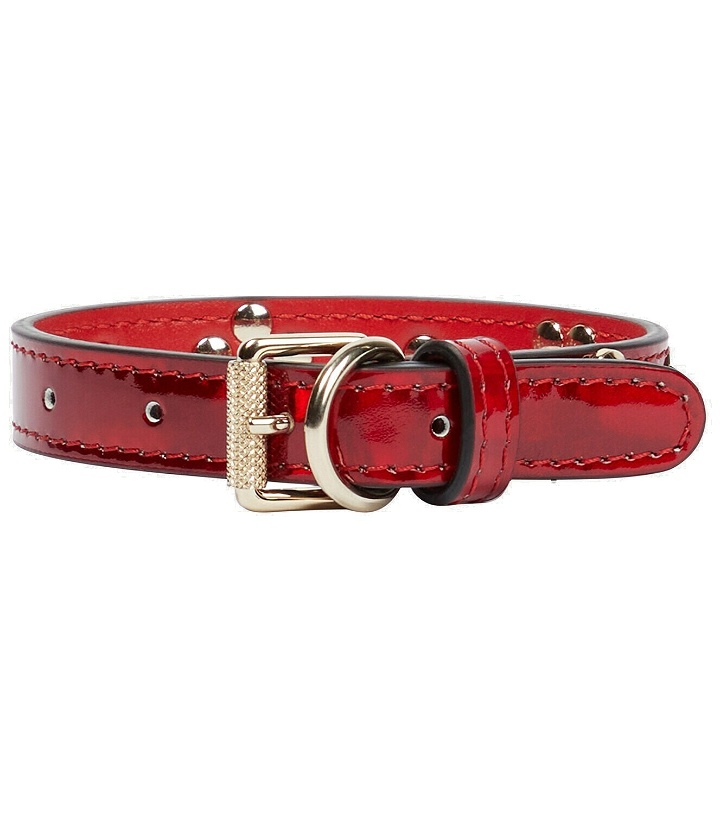 Photo: Christian Louboutin - Loubicollar XS embellished leather dog collar