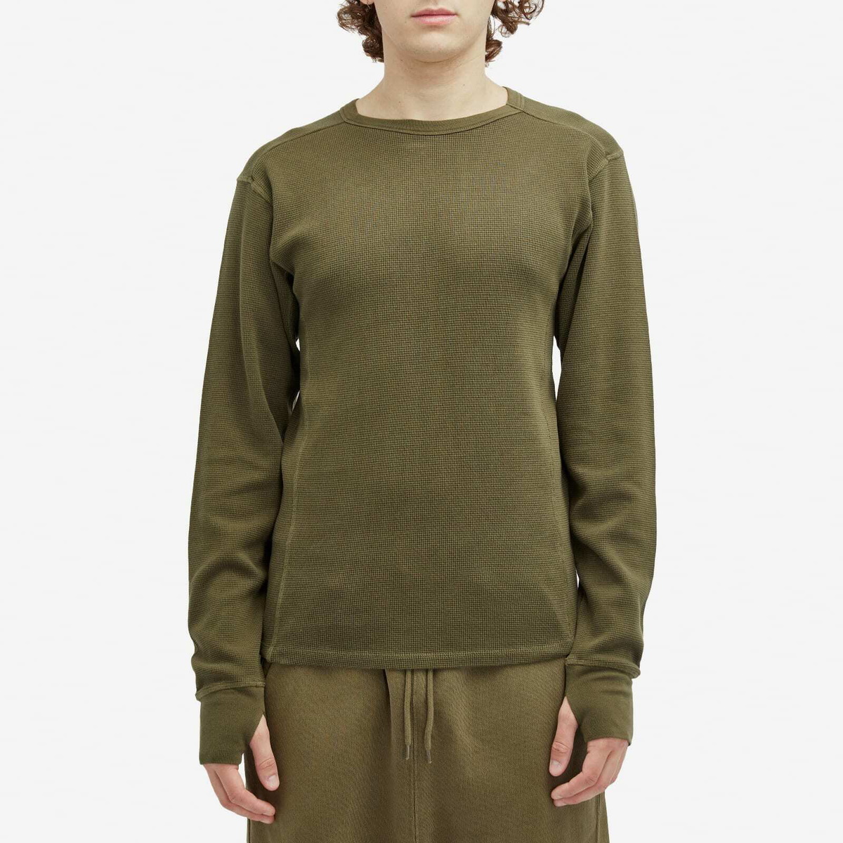 Entire Studios Men's Thermal Waffle Long Sleeve T-Shirt in