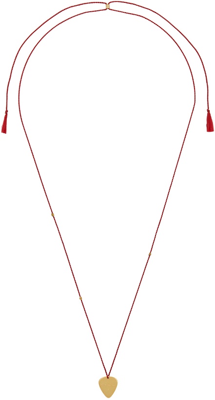 Photo: Paul Smith Red & Gold Plectrum Necklace