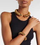 Alaïa Spiral embellished bracelet