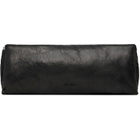 Rick Owens Black Tower Tumbled Lamb Clutch