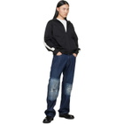 MM6 Maison Margiela Black Striped Sleeves Track Jacket