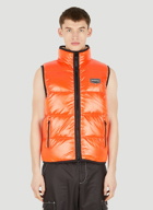 Algorab Reversible Sleeveless Jacket in Orange