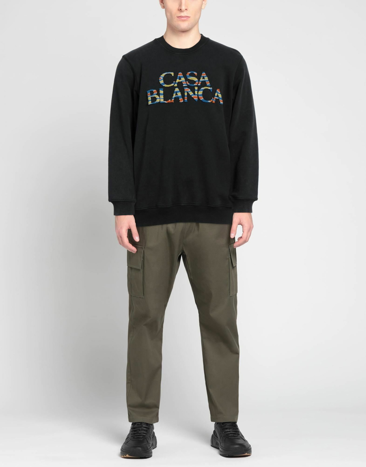Casablanca Mens Sweatshirt in Black