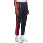 Moncler Navy and Red Jersey Lounge Pants