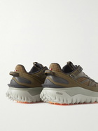 Moncler - Trailgrip GTX Leather-Trimmed Ripstop and Canvas Sneakers - Green