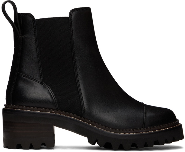 Photo: See by Chloé Black Mallory Ankle Boots